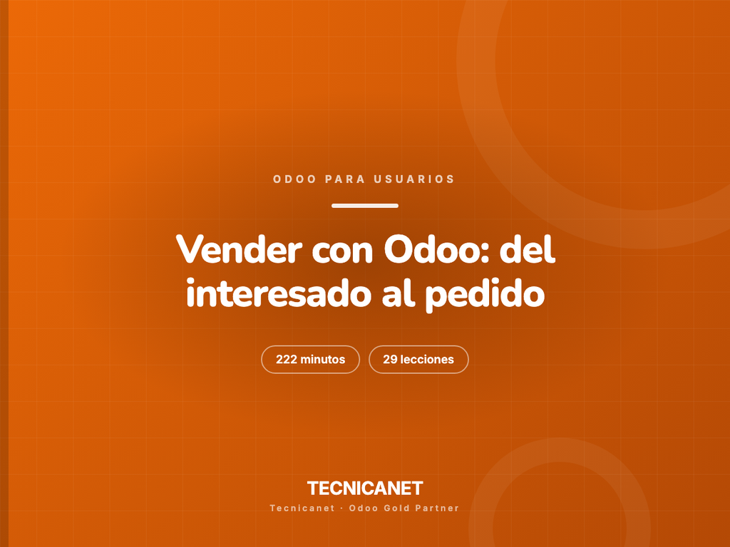 1100 · Vender con Odoo: del interesado al pedido